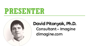 PRESENTER - David Pitonyak, Ph.D.                                                                                          
Consultant – Imagine
dimagine.com 
